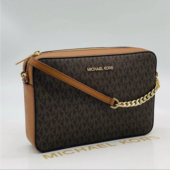 Michael Kors EW Crossbody Bag Brown - Picture 2 of 8